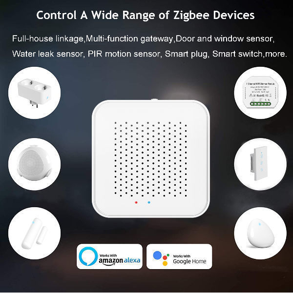 China 2021 Best Tuya Zigbee Homekit Hub,Work with Alexa and Google Home