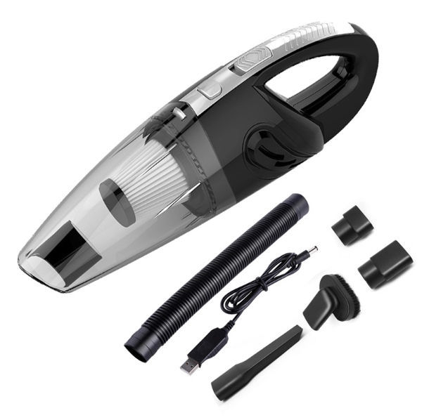 AX-6612 Cordless Handheld Car Vacuum Cleaner Powerful Wet & Dry 120W Vacuum  Cleaner - Black/USB Cable Powered Wholesale