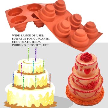 Moule à gâteau 2 pièces, moule à gâteau à 2 niveaux, moule à gâteau rond (6  /