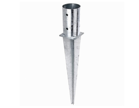 China Hot-dip galvanized post base round hammer-in sleeve/ground sleeve ...