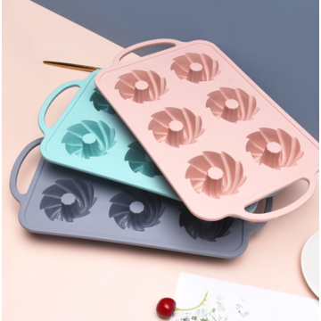 Silicone Cake Pan With Spiral Design, Food Grade Non-stick Silicone