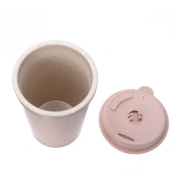 Buy Wholesale China 480ml Wheat Straw Coffee Cup Biodegradable Plastic  Reusable Milk Tea Cup With Lid & Paper Portion Cup at USD 0.0013