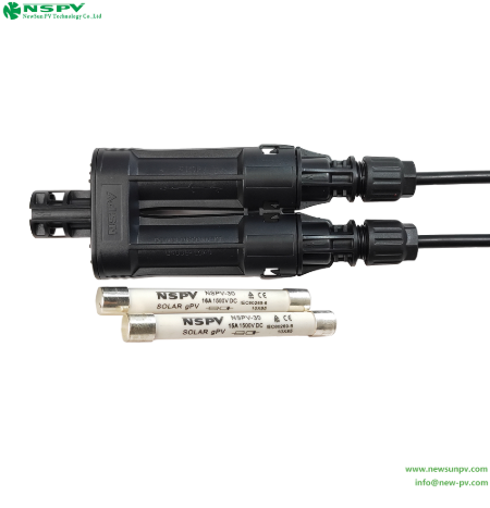 China Solar H branch 2C in 1M type connector with fuse 1500VDC 4FBCM02 ...