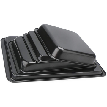 Black oblong rectangular non-stick springform pan - 34 x 12 cm