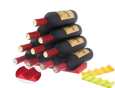 Silicone Wine Stacker Foldable Beer Can Rack Space Saver Wine