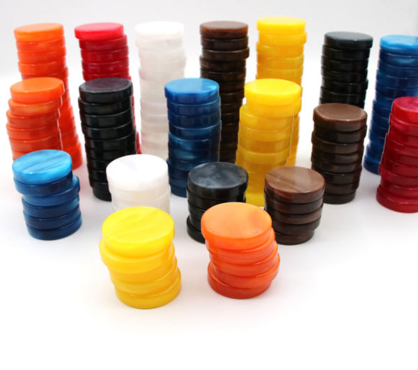 China High quality custom backgammon chips with many size for choice on