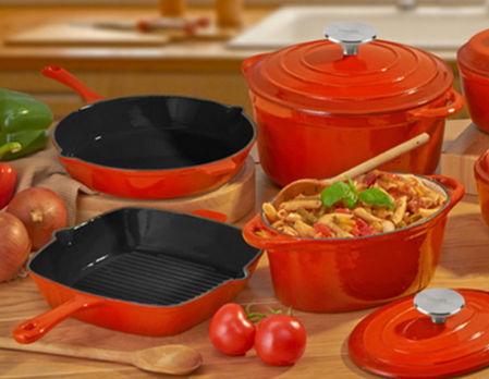 Buy Wholesale China Non Stick Dinner Set Enamel Cast Iron Cookware Set & Cookware  Set at USD 24.2