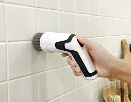 Fcc Bathroom Sink & Tile Cleaning Tool, Kitchen Dish Scrubber, Multipurpose  Electric Handheld Wireless Cleaning Brush