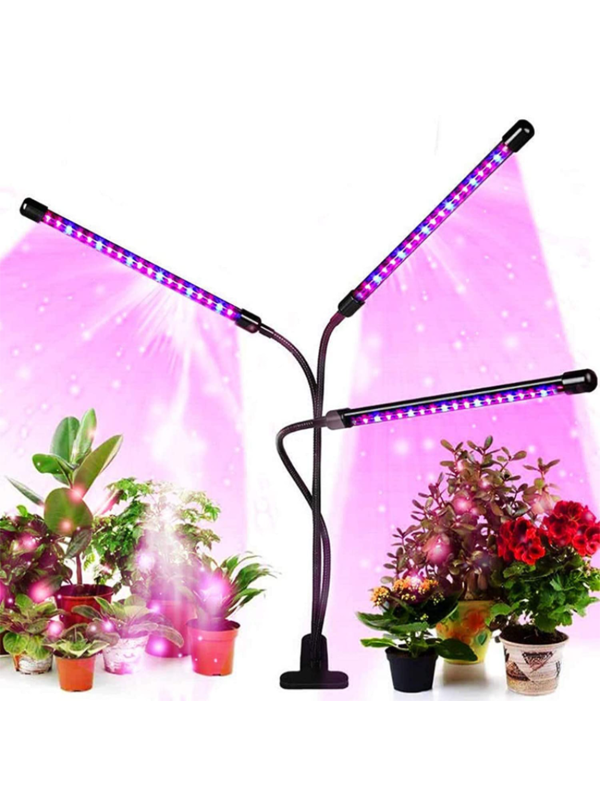 2-Heads LED Grow Light Plant Growing Lamp Lights Hydroponics for Indoor Plants 