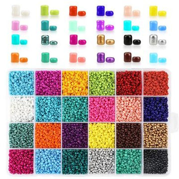 5000pcs 4mm Glass Seed Beads Small Craft Beads For Diy Bracelet Necklace  Craft Jewelry Making Supplies -n935