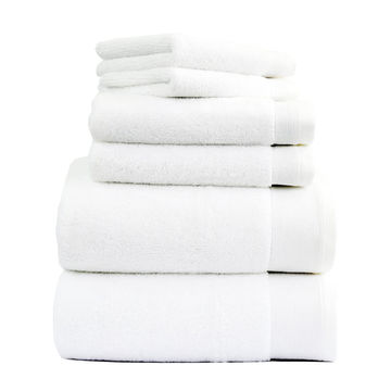 Buy Wholesale China Luxury 5 Star Hotel 100% Cotton White Bath Towels Sets  & Hotel Bath Towels at USD 0.413