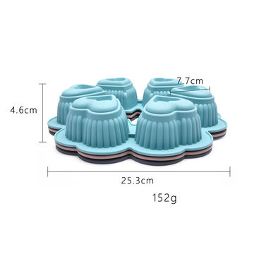 Cake Molds Clearance, Stainless Steel Silicone Baking Set Square Cake Mold Scraper Oil Brush 3Pcs/Set, Blue