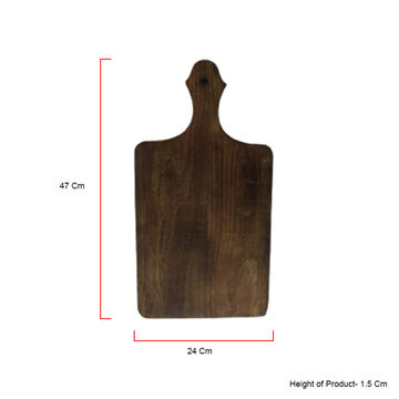 Burnt Mango Wood 3 Piece Cutting Board Set with Stand - World Market