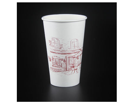China Disposable Compostable 8oz Bamboo Fiber Water-Based Coating Paper Cup  Manufacturer and Supplier