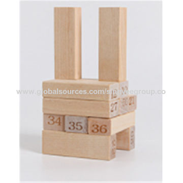 Achetez en gros Numérique Jenga Blocs De Construction Enfants éducatifs  Nouveau Bouleau Jenga Jouets Jeu De Bureau En Gros Chine et Jenga Numérique  Bloque Le Puzzle Pour Enfants à 0.5 USD