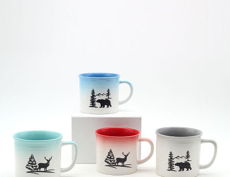 Tasse en céramique pour sublimation, blanc