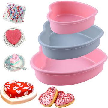 3 Pack 9 Hole Silicone Madeleine Molds For Cake, Jelly, Pudding