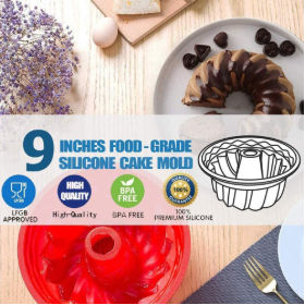 Buy Wholesale China Bundt Cake Pan Silicone Fluted Cake Baking Pan Silicone  Bakeware Pan & Bundt Cake Pan at USD 1.08