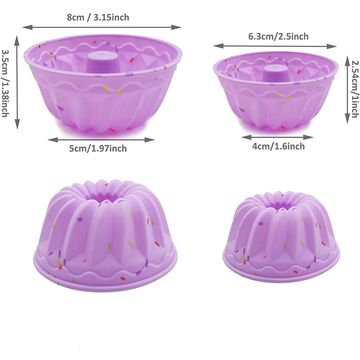 Silicone Muffin Pans Nonstick 12 Cup, 2.5 inch Silicone Cupcake