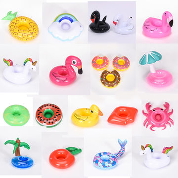 China Inflatable drink holders pool customizable floating beach cup ...