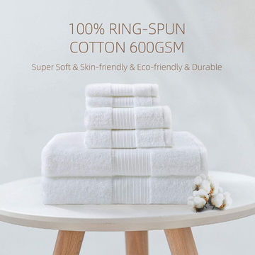 100% Luxury Ring Spun Cotton Fast Drying Big Large Bathroom Home