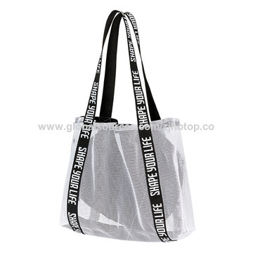 Buy China Wholesale Supermarket Shopping Mesh Net Tote Swimming Beach Bag  For Toy & Mesh Net Tote Shopping Bag $0.33
