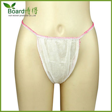 SPA Underwear Disposable Briefs Hand-Made G-String Disposable Panties for  Women - China Disposable Underwear and Disposable Pajamas price