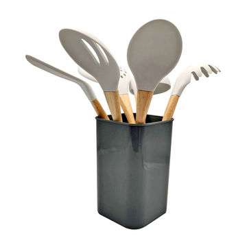 KitchenAid Cooks Silicone Solid Basting Spoon (Grey)
