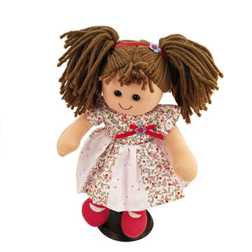 ICTI Factory Custom Cloth Rag Doll with hotsell Yarn Hair