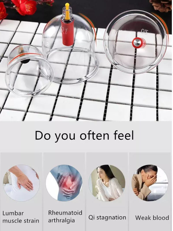 China Cupping Therapy Set,12 Therapy Cups Cupping Set with Pump