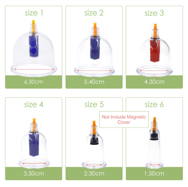 China Cupping Therapy Set,12 Therapy Cups Cupping Set with Pump