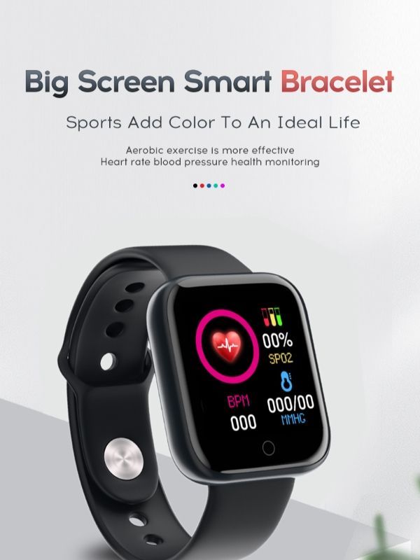 2021 Hot Selling Waterproof Y68 Smartwatch D20 Reloj Inteligente