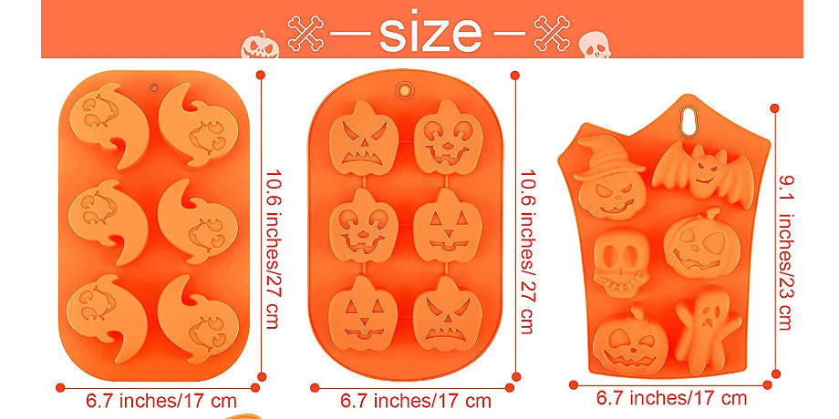 China Multi-shaped Halloween Cake Pan Silicone Pumpkin Chocolate Elf ...