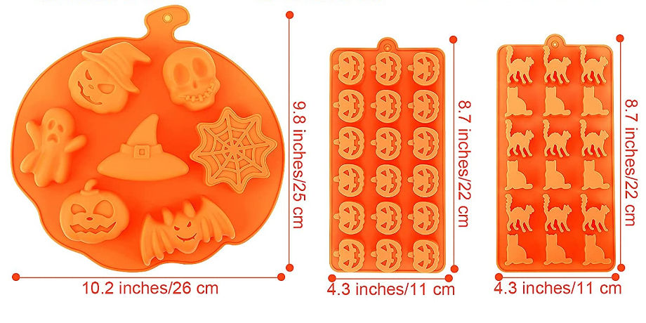 China Multi-shaped Halloween Cake Pan Silicone Pumpkin Chocolate Elf ...