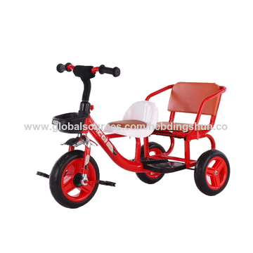 Bulk Buy China Wholesale Two Seat Children Tricycle With Trailer Kids Tricycle With Back Seat 12 from Hebei Dingshun Trading Co. ltd Globalsources