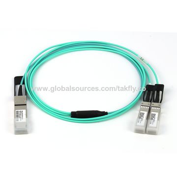 China 40G QSFP+ 2x10G SFP AOC active optic cable for Data Center on ...