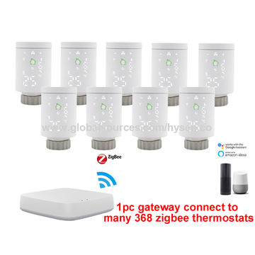 Thermostat de Radiateur Intelligent avec Kit de Démarrage Compatible Alexa, Tuya - Solution de Chauffage Connectée