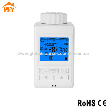 Robinet Thermostatique Intelligent pour Radiateur avec Affichage LED de la Température