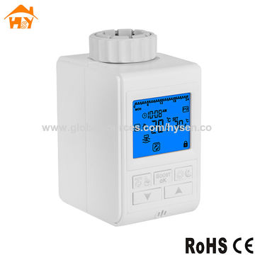 Robinet Thermostatique Intelligent pour Radiateur avec Affichage LED de la Température