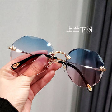 Ouyuan New Oval Shape with Metal Decoration Plastic Injection Lady  Sunglasses - China PC Sun Glasses and PC Front and PC Temples price