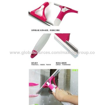 Buy Wholesale China Long Handle Window Squeegee Spraying Cleaner Brush  Shower Car Wiper & Window Squeegee at USD 13