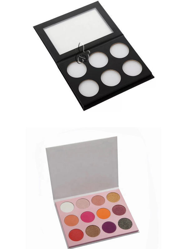 China Cardboard eyeshadow palette box Empty palette cases empty