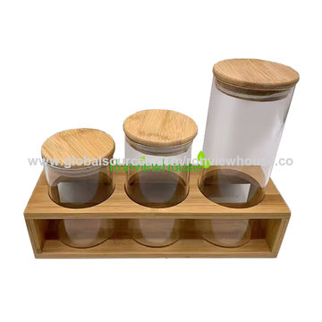 Buy Wholesale China 2.5 Fl Oz (73ml) Mini Spice Jars With Wood Lid