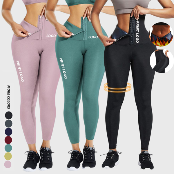 Women Workout Leggings Fast Sweating Lose Weight Fitness Pants Corset  Shaping Tights High Waist Yoga Leggings - China Sportswear and Active Wear  Women price