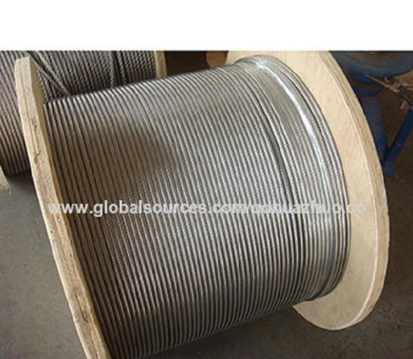 China Stainless steel 304 316 wire rope, 1 x 7 or 1 x 19 for fence ...