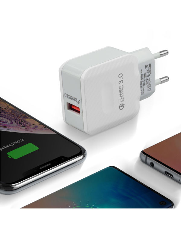 Buy Wholesale China 3.0 Quick Charge Fast Charger, Usb Wall Charger, Fast  Charger Adapter Qc Wall Charger Block & Usb Charger at USD 1.3