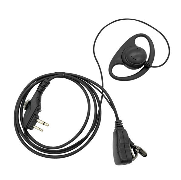 D Shape Loop Ring Earpiece Surveillance Radio Headset With PTT Mic For ...