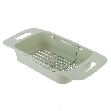 Colander Strainer Over The Sink, Retractable Kitchen Sink Basket - China  Colander Strainer Over The Sink and Sink Basket price