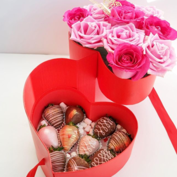China New heart shape chocolate box pink chocolate strawberry packaging ...