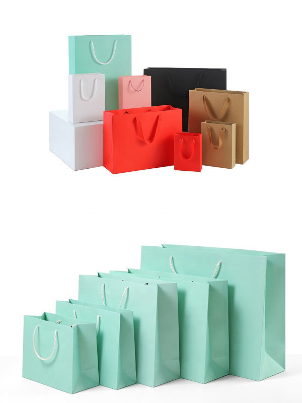 China Kraft paper bag Laminated Retail Shopping Euro Tote Paper Bag